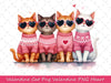 Valentine Cat Valentine Heart Clipart Bundle