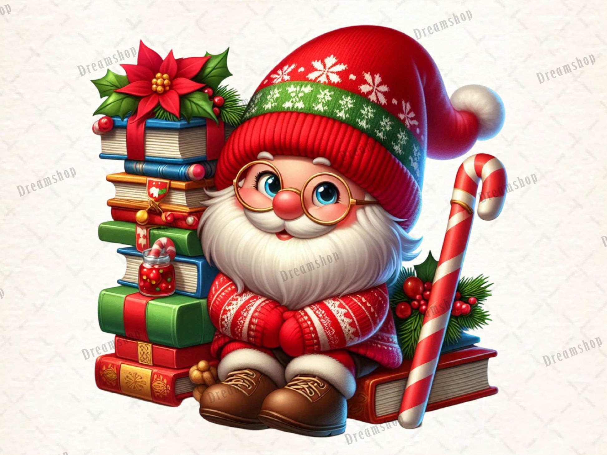 Christmas Gnomes Clipart Bundle - CraftNest - Digital Crafting and Art