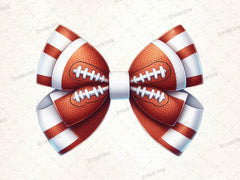Football Coquette Bow Clipart Bundle - CraftNest - Digital Crafting and Art