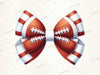 Football Coquette Bow Clipart Bundle