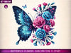 Butterfly Flowers Clipart Bundle 21