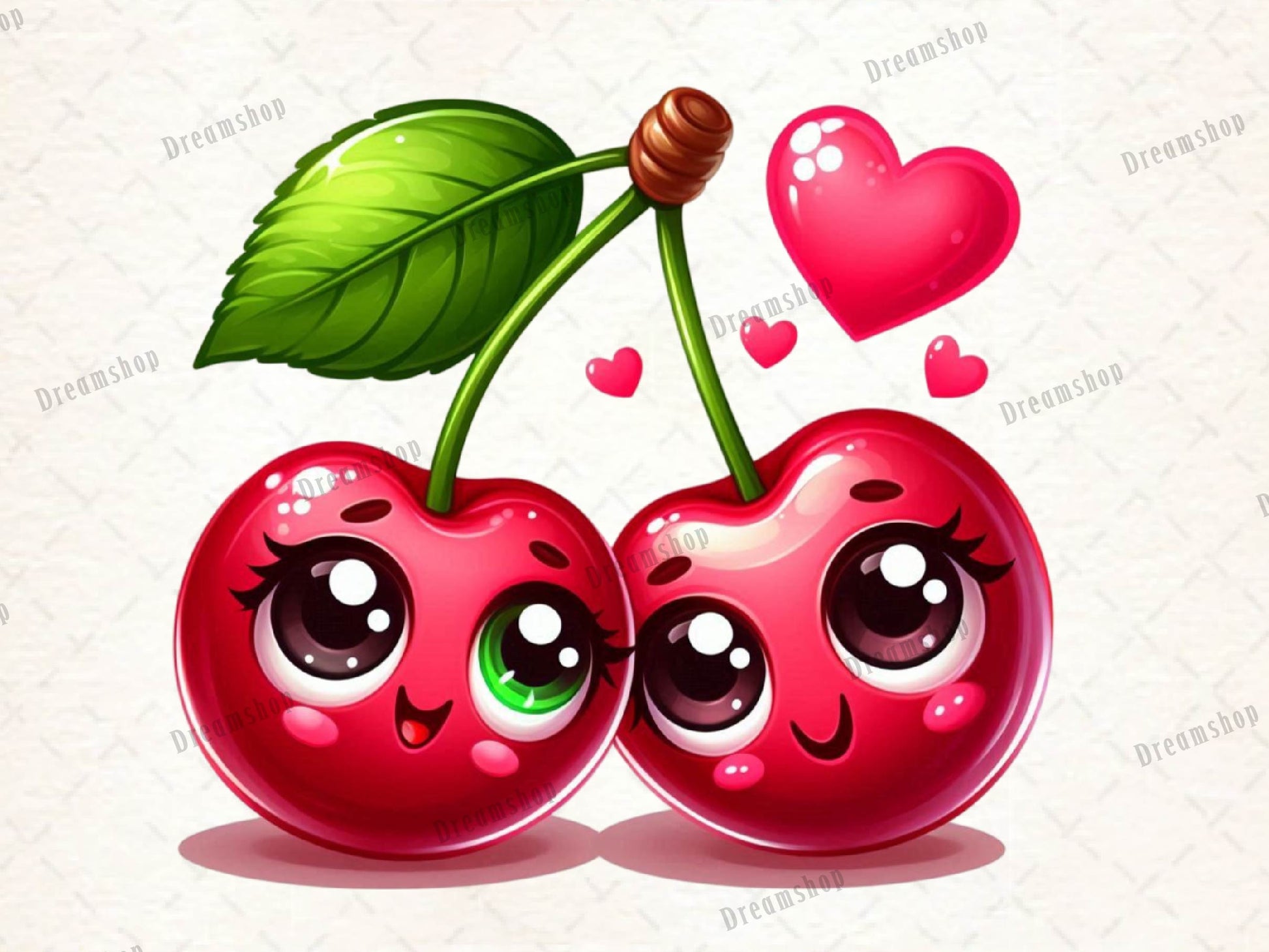 Cute Cherry Clipart Bundle - CraftNest - Digital Crafting and Art