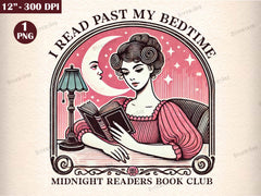 Late Night Reader Book Club Clipart Bundle - CraftNest - Digital Crafting and Art