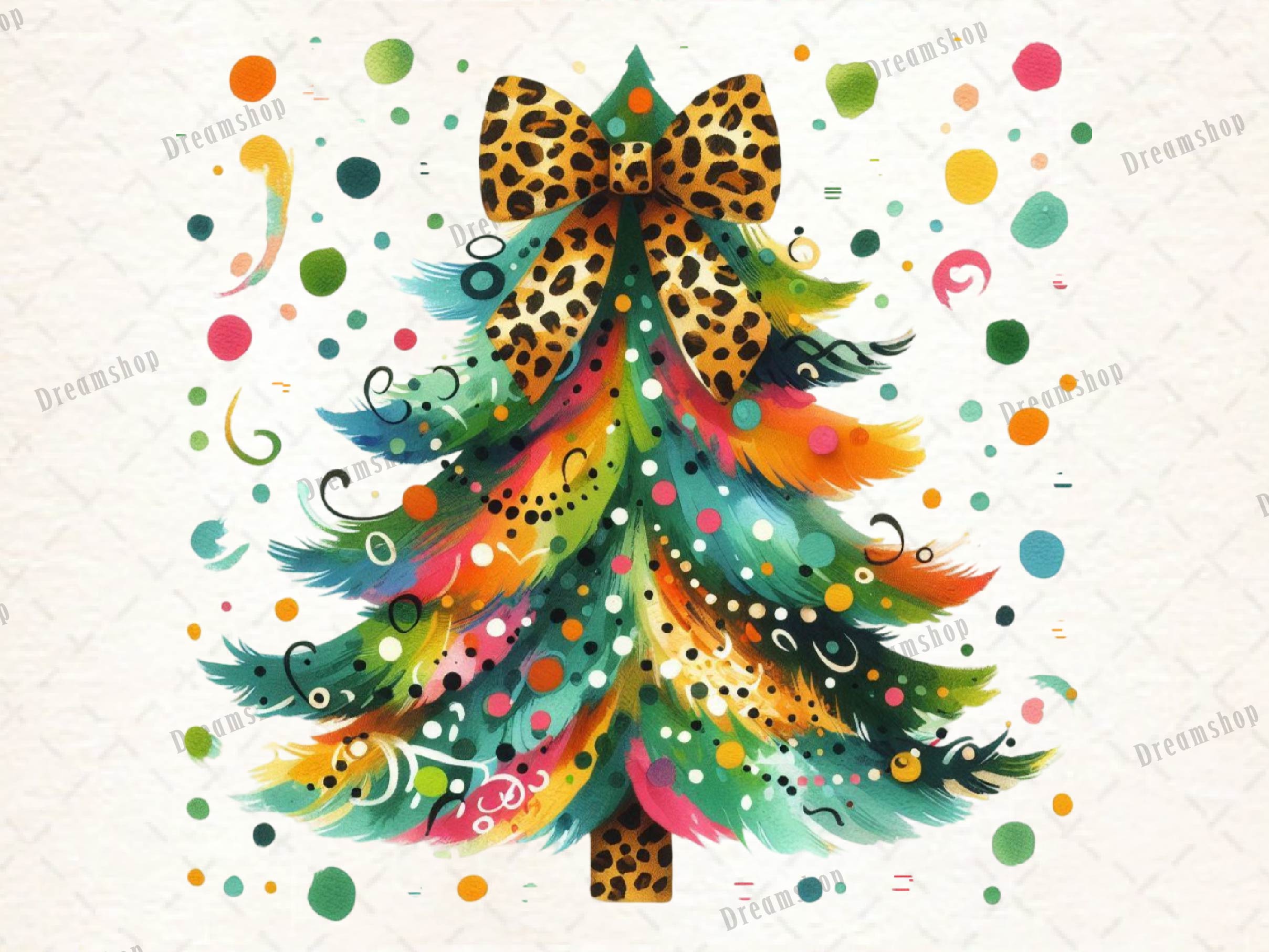 Coquette Christmas Tree Clipart Bundle 1 - CraftNest - Digital Crafting and Art
