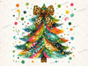 Coquette Christmas Tree Clipart Bundle 1