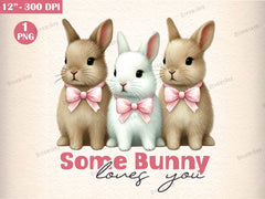 Coquette Bunny Easter Bunny Clipart Bundle 2 - CraftNest - Digital Crafting and Art
