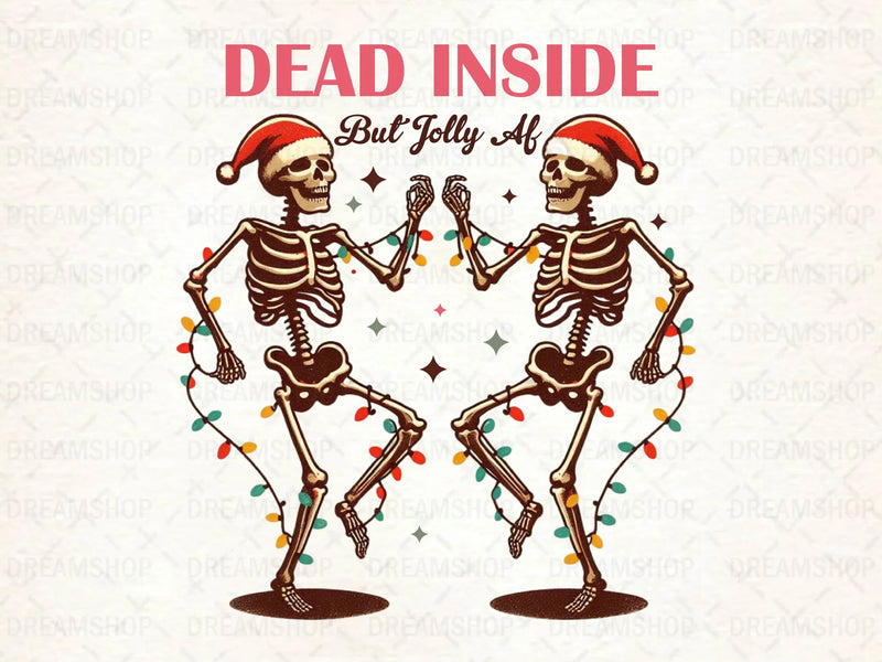 Dead Inside But Jolly AF Christmas Tree Clipart Bundle - CraftNest - Digital Crafting and Art