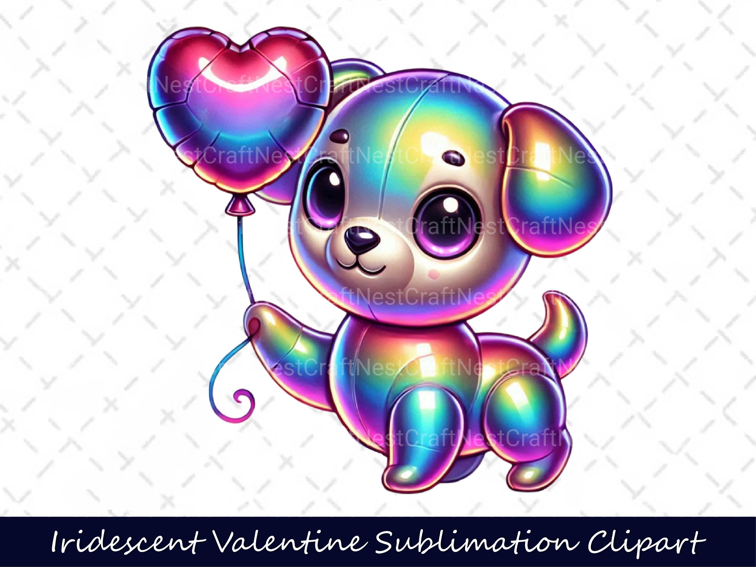 Iridescent Valentine Clipart Bundle 17 - CraftNest - Digital Crafting and Art