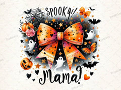 Spooky Mama Bow Halloween Clipart Bundle - CraftNest - Digital Crafting and Art