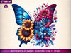 Butterfly Flowers Clipart Bundle 1
