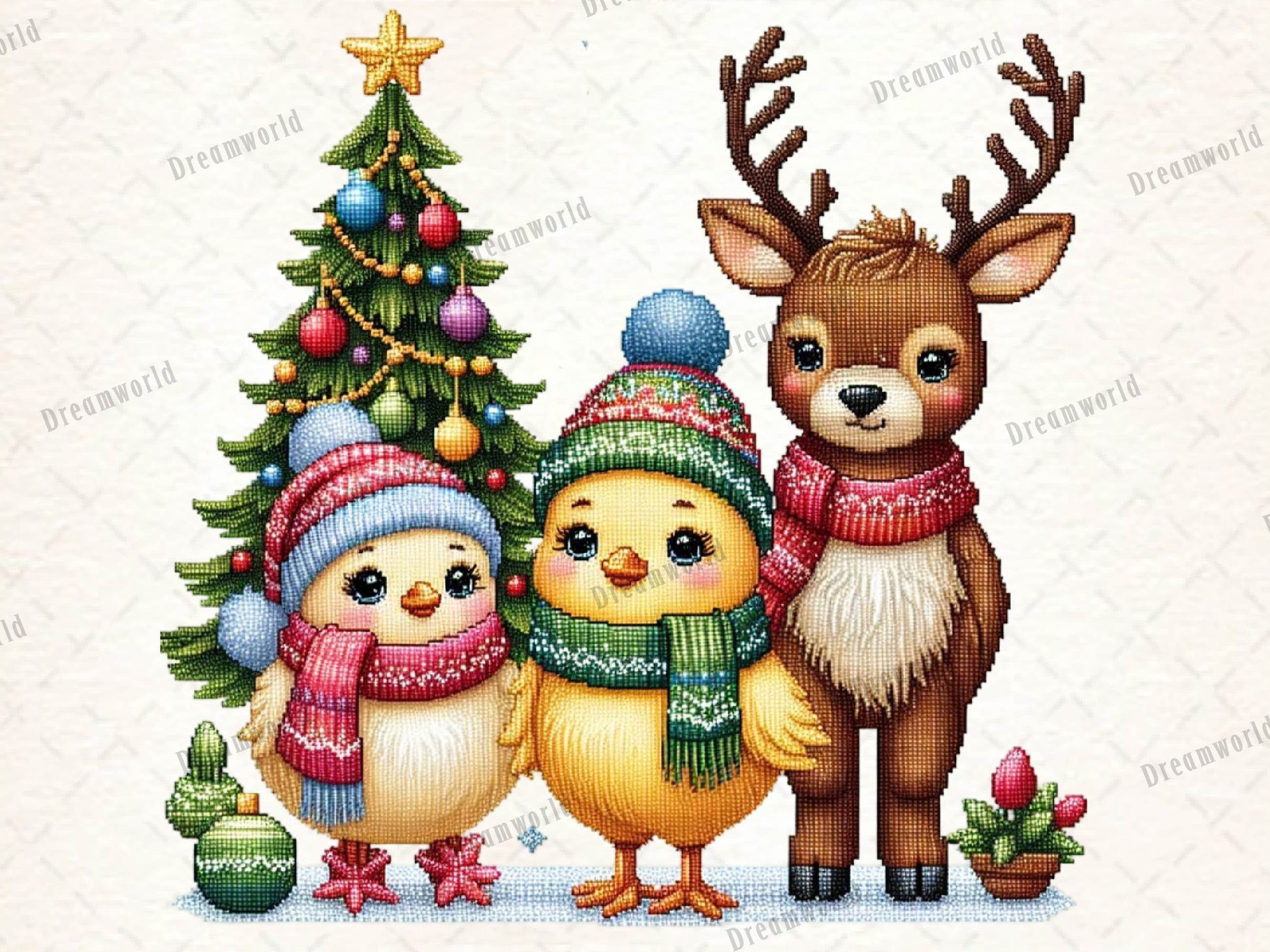 Christmas Chicken Embroidered Clipart Bundle - CraftNest - Digital Crafting and Art