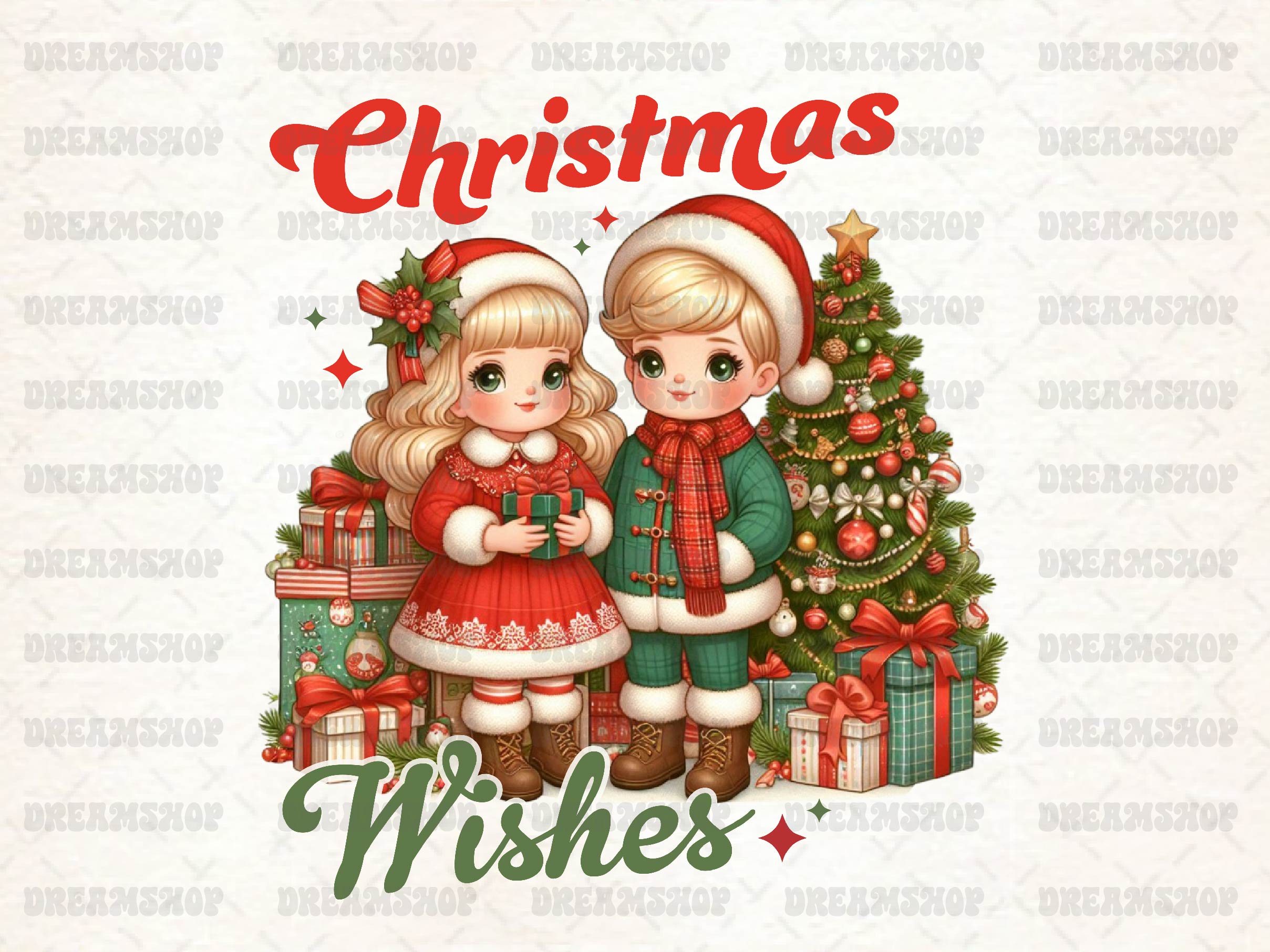 Vintage Christmas Wishes Clipart Bundle - CraftNest - Digital Crafting and Art