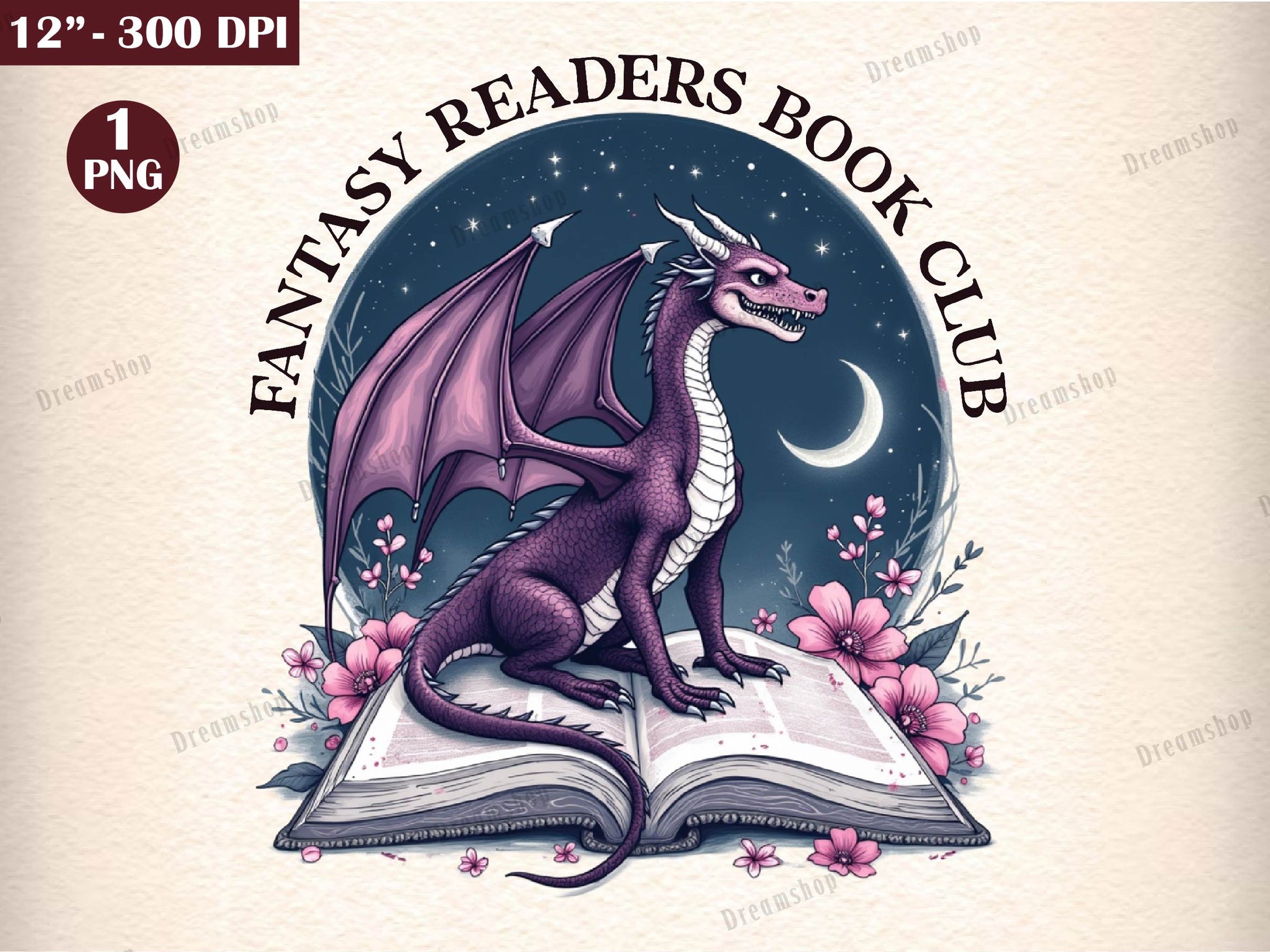 Fantasy Readers Book Club Book Reading Clipart Bundle - CraftNest - Digital Crafting and Art