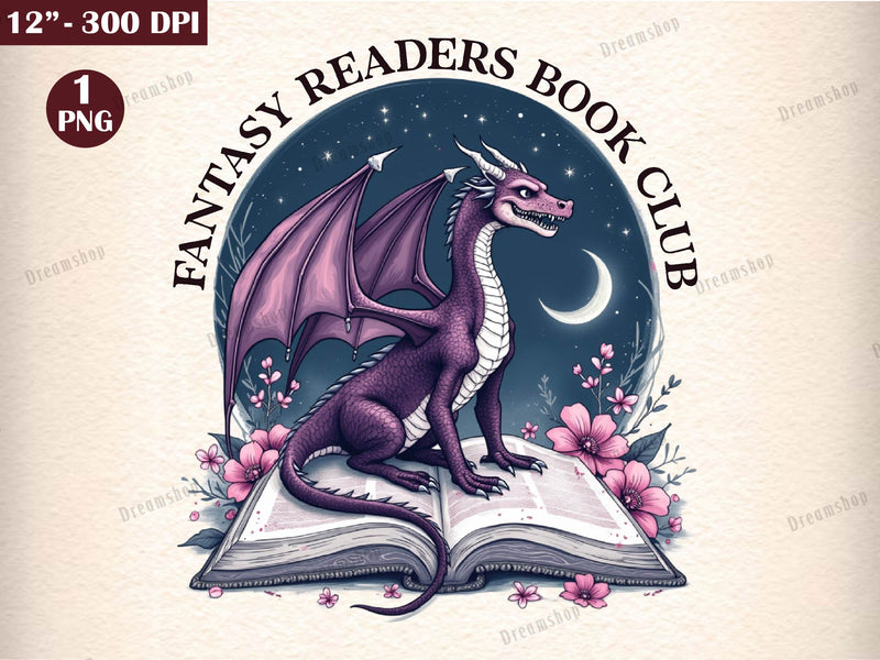 Fantasy Readers Book Club Book Reading Clipart Bundle - CraftNest - Digital Crafting and Art