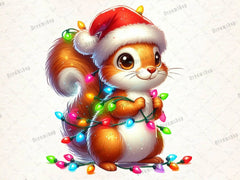 Christmas Squirrel Clipart Bundle 2 - CraftNest - Digital Crafting and Art