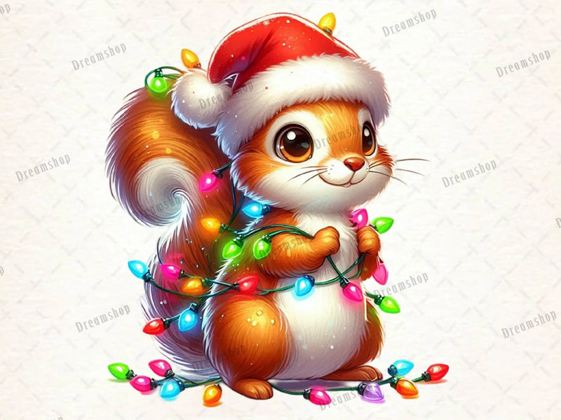 Christmas Squirrel Clipart Bundle 2 - CraftNest - Digital Crafting and Art