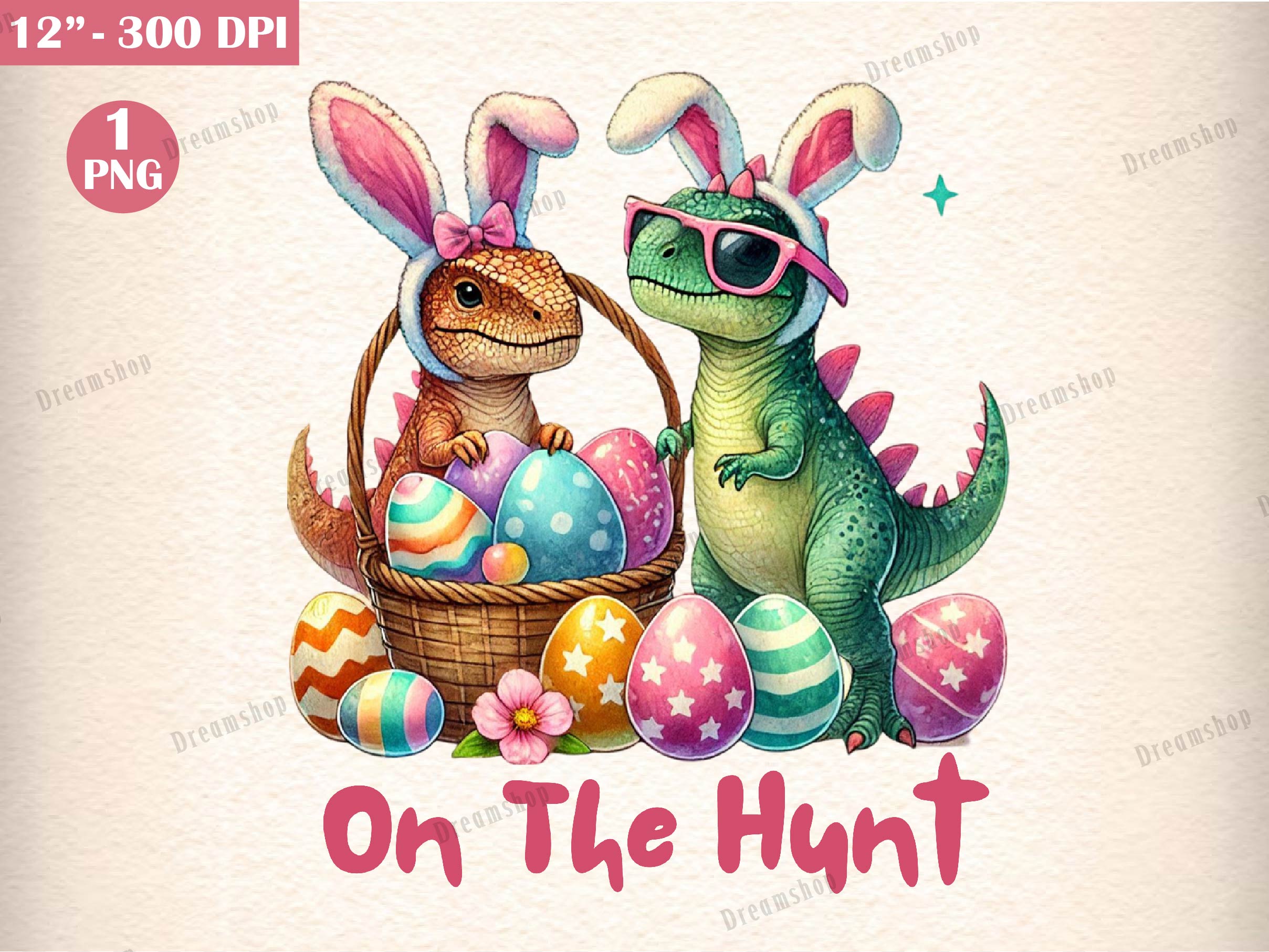 Dinosaur T Rex Easter Dinosaur T Rex Clipart Bundle - CraftNest - Digital Crafting and Art