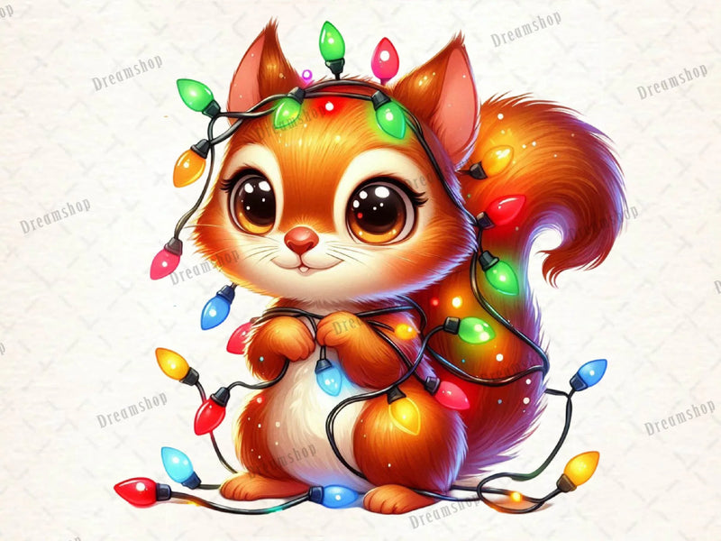 Christmas Squirrel Clipart Bundle 3 - CraftNest - Digital Crafting and Art