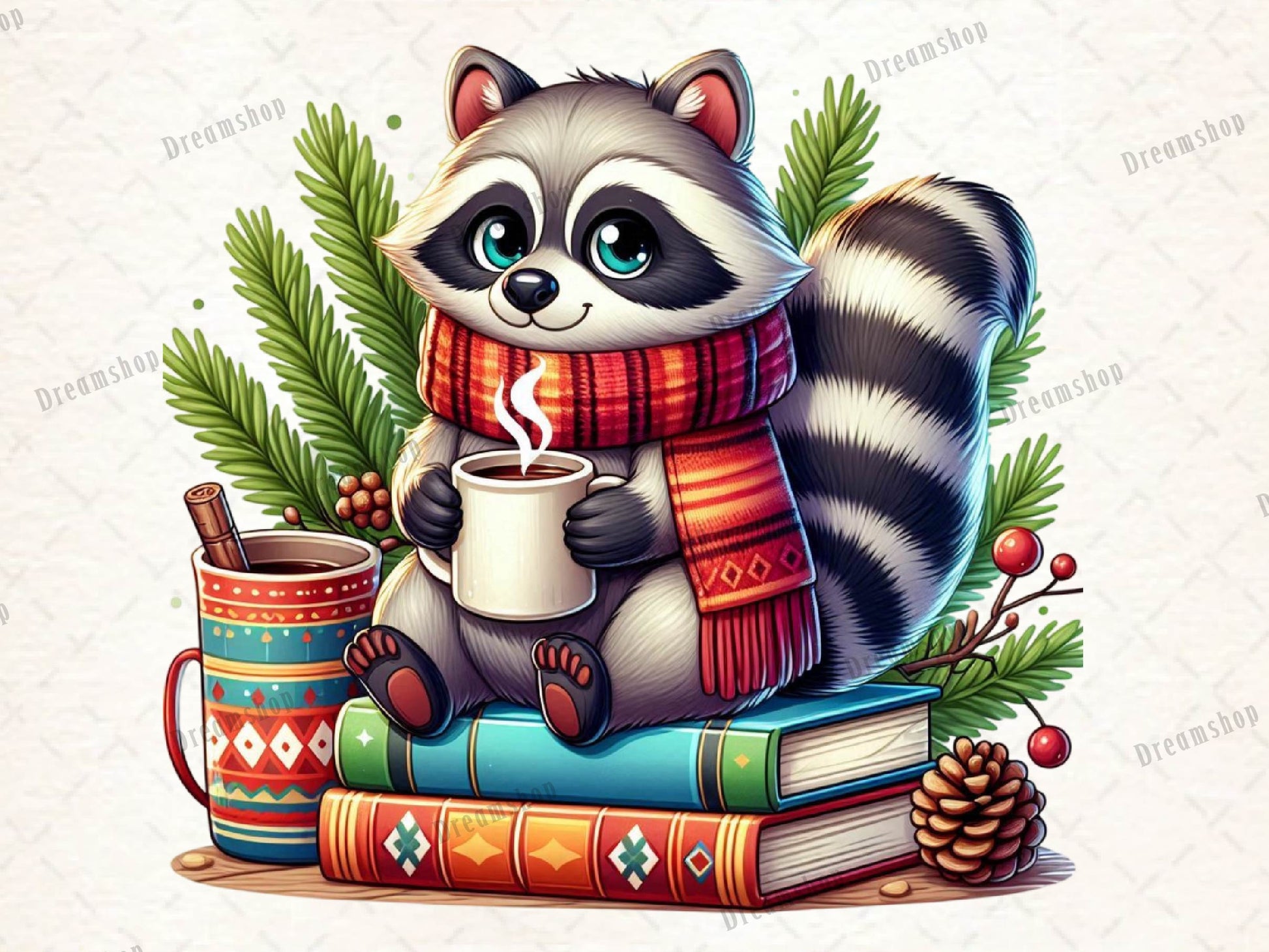 Woodland Christmas Animal Clipart Bundle - CraftNest - Digital Crafting and Art