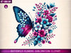 Butterfly Flowers Clipart Bundle 4