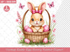Vintage Easter Egg Rabbit Bunny Clipart Bundle 1