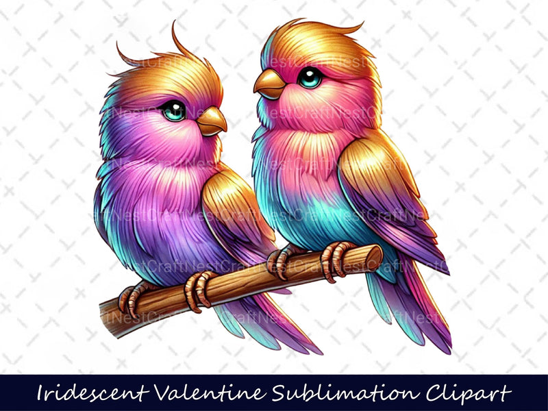 Iridescent Valentine Clipart Bundle 13 - CraftNest - Digital Crafting and Art