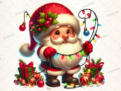 Christmas Gnome Light Clipart Bundle 2 - CraftNest - Digital Crafting and Art