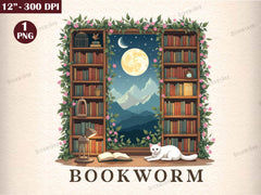 Bookworm Funny Book Lover Clipart Bundle - CraftNest - Digital Crafting and Art