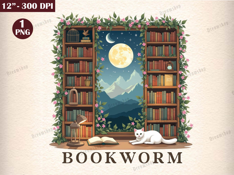 Bookworm Funny Book Lover Clipart Bundle - CraftNest - Digital Crafting and Art