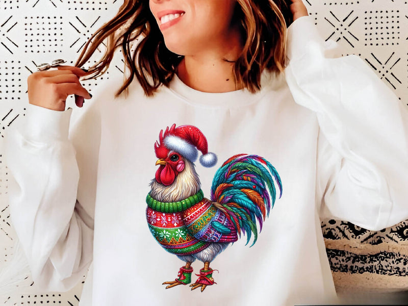 Christmas Festive Rooster Clipart Bundle 7 - CraftNest - Digital Crafting and Art