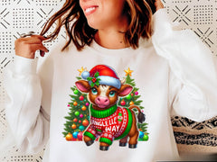 Christmas Highland Cow Clipart Bundle 5 - CraftNest - Digital Crafting and Art