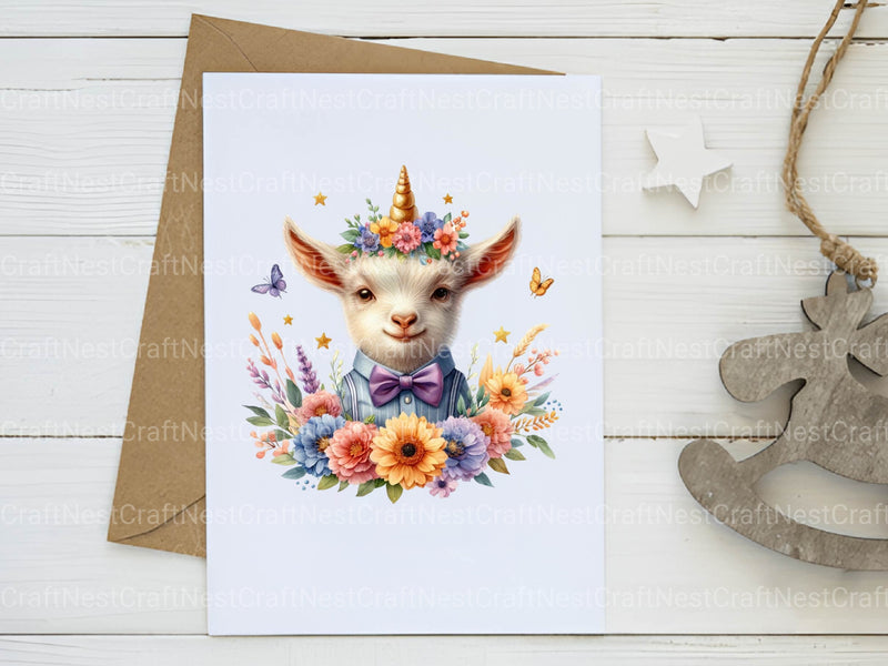 Unicorn Goat Clipart Bundle - CraftNest - Digital Crafting and Art