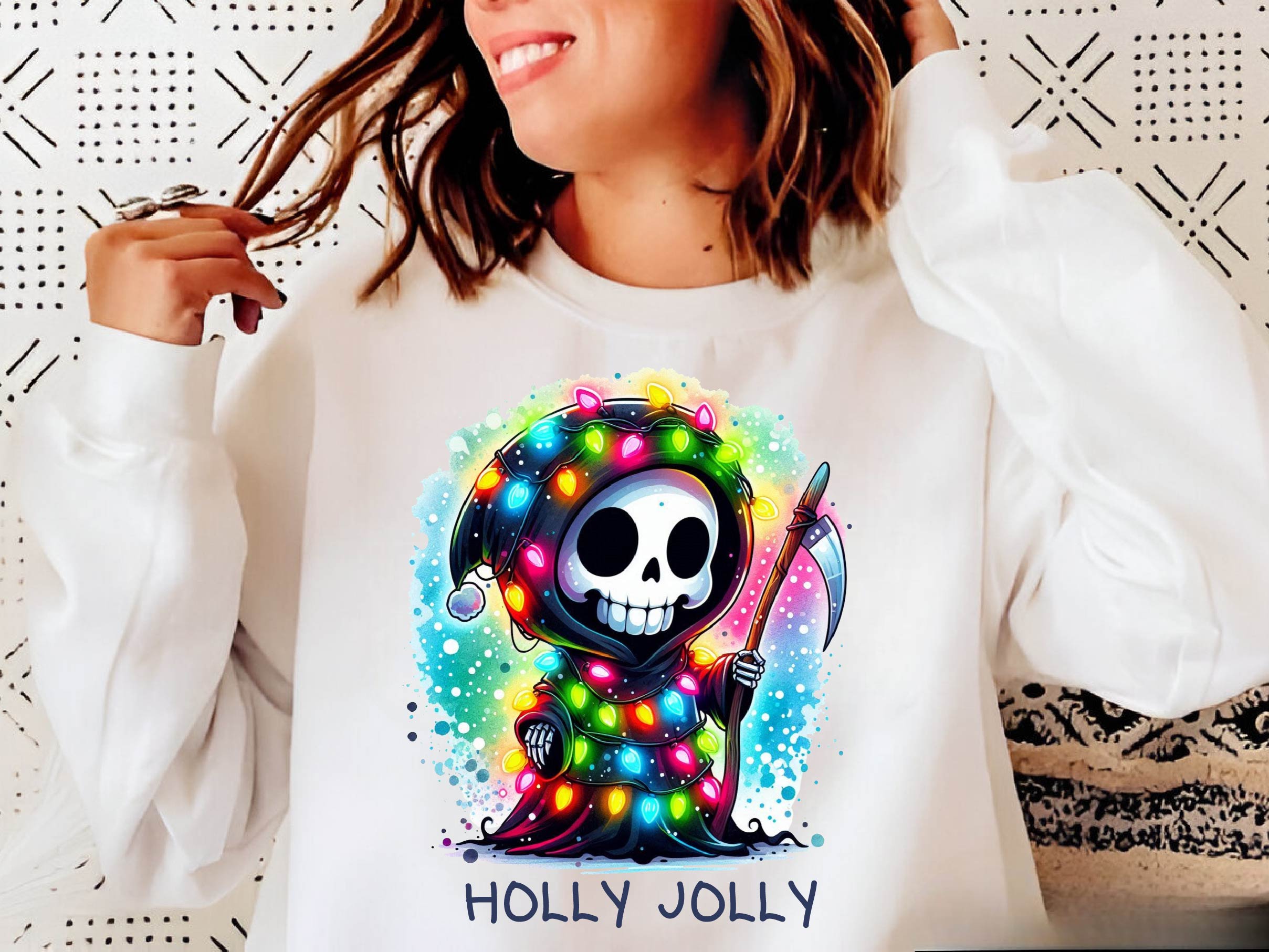 Christmas Grim Reaper Holly Jolly Clipart Bundle - CraftNest - Digital Crafting and Art