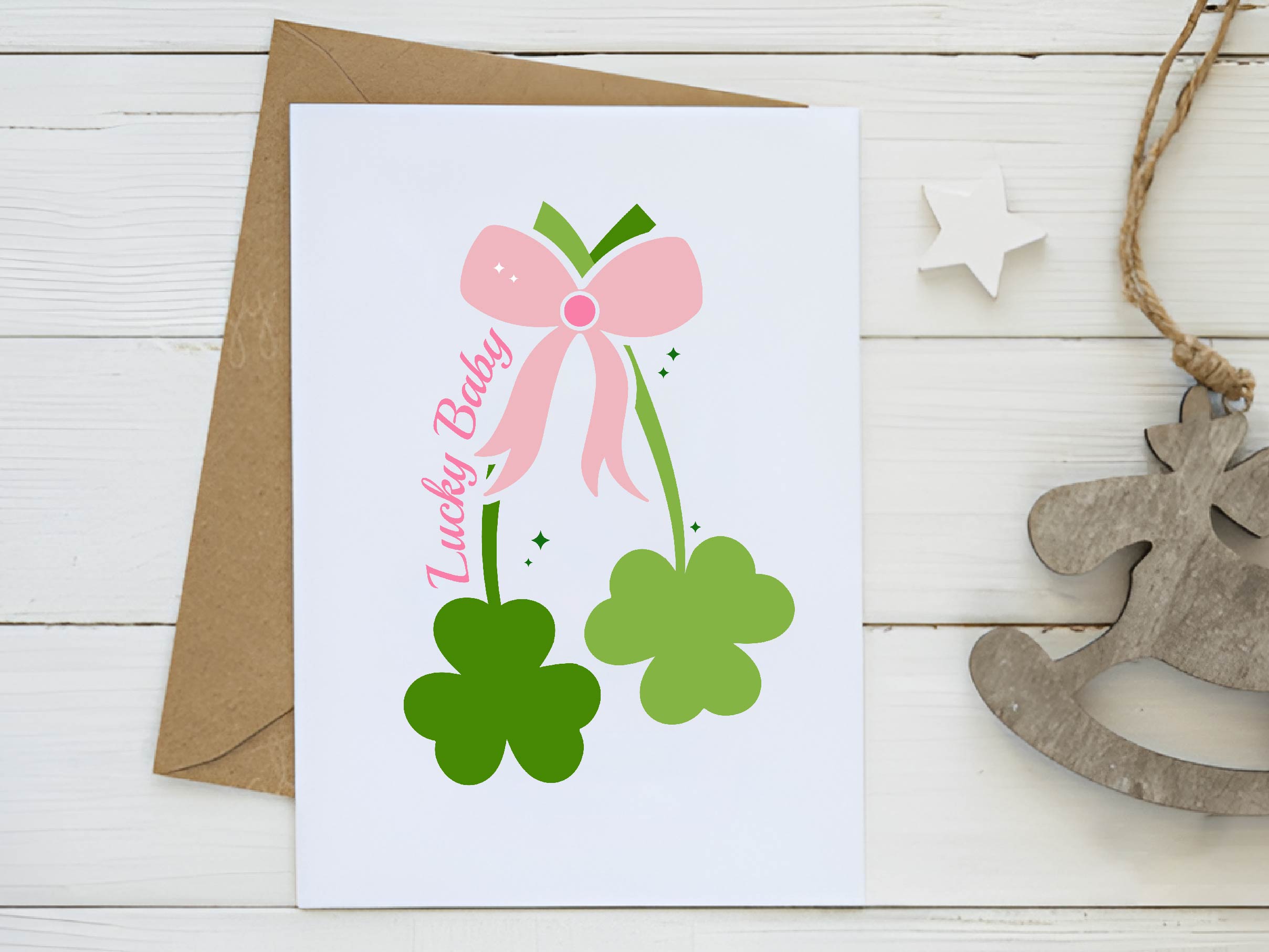 St Patricks Day Clovers Lucky Babe Clipart Bundle - CraftNest - Digital Crafting and Art