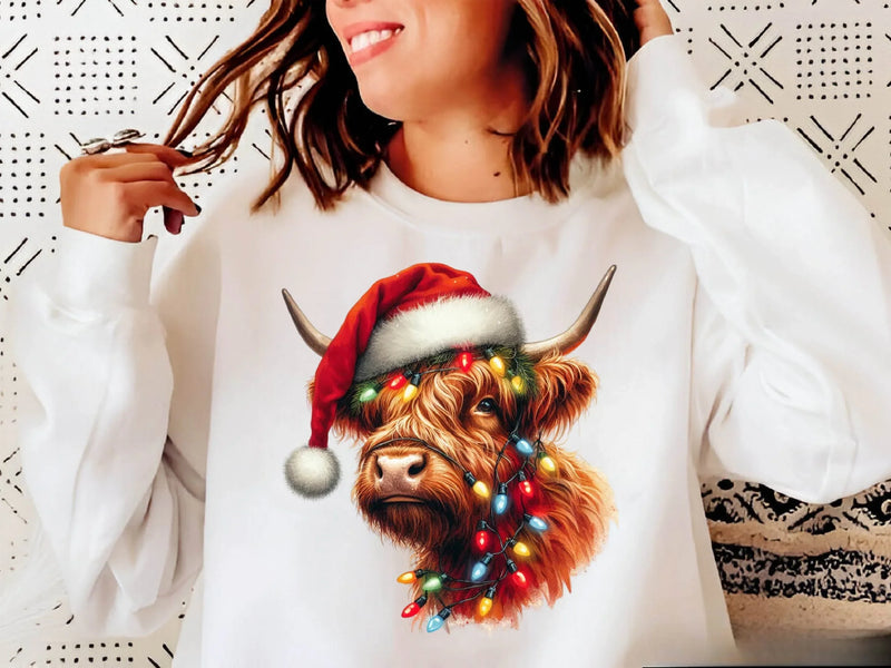 Christmas Highland Cow Clipart Bundle 2 - CraftNest - Digital Crafting and Art