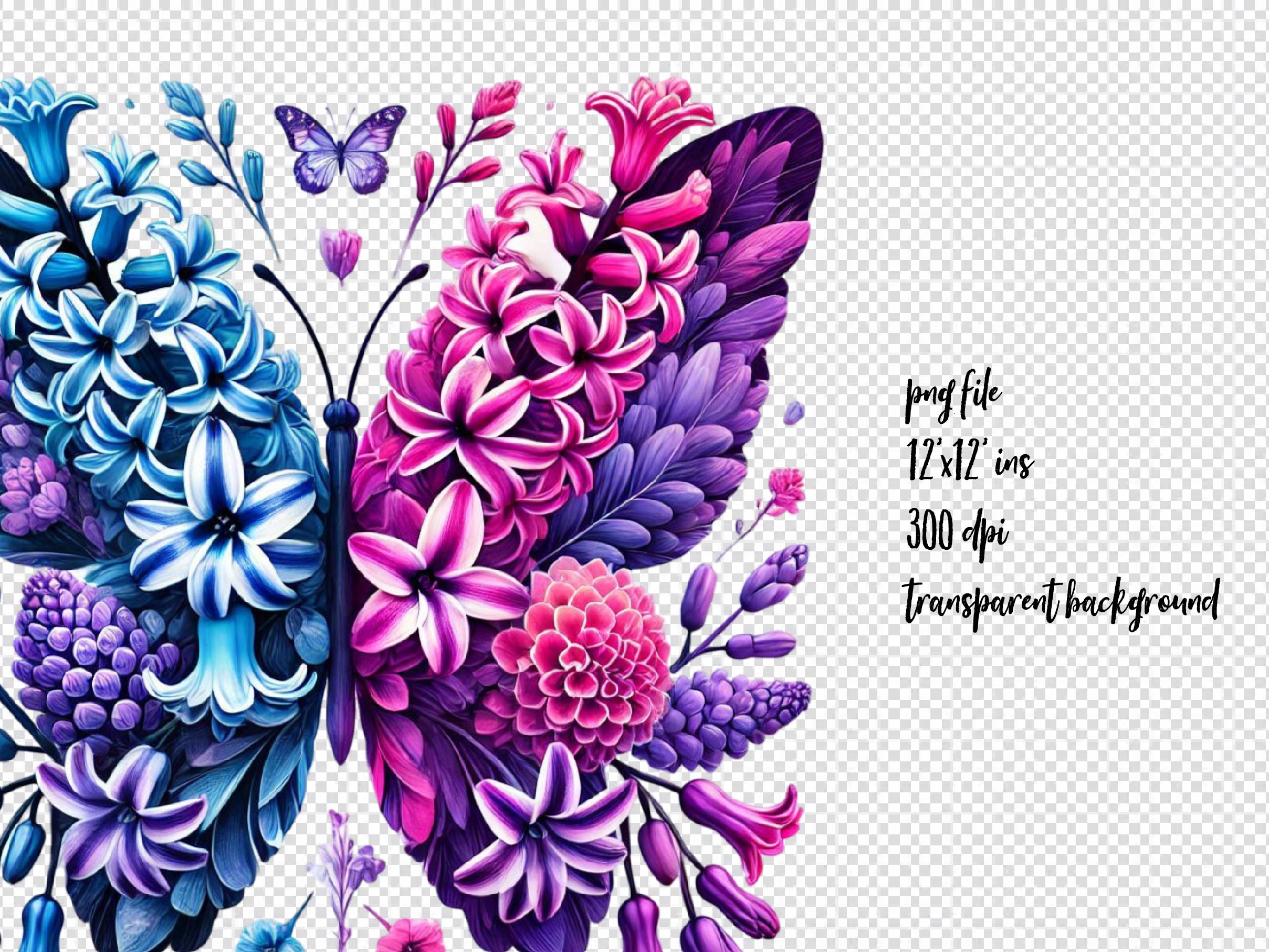 Butterfly Flowers Clipart Bundle 25 - CraftNest - Digital Crafting and Art