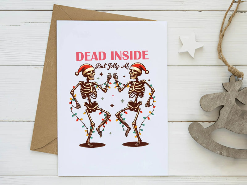 Dead Inside But Jolly AF Christmas Tree Clipart Bundle - CraftNest - Digital Crafting and Art