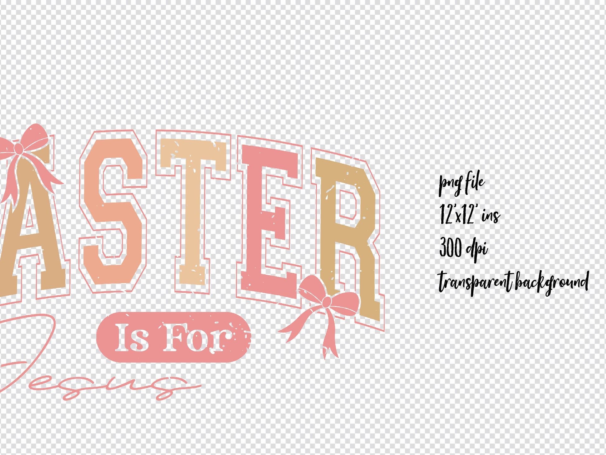 Retro Easter Is For Jesus Christian Clipart Bundle - CraftNest - Digital Crafting and Art
