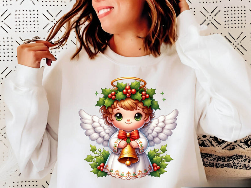 Christmas Cute Little Angel Clipart Bundle 1 - CraftNest - Digital Crafting and Art