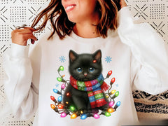 Christmas Black Cat Clipart Bundle 1 - CraftNest - Digital Crafting and Art