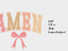 Easter Christian Amen Coquette Clipart Bundle - CraftNest - Digital Crafting and Art