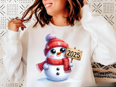 New Year Snowman Clipart Bundle 1 - CraftNest - Digital Crafting and Art