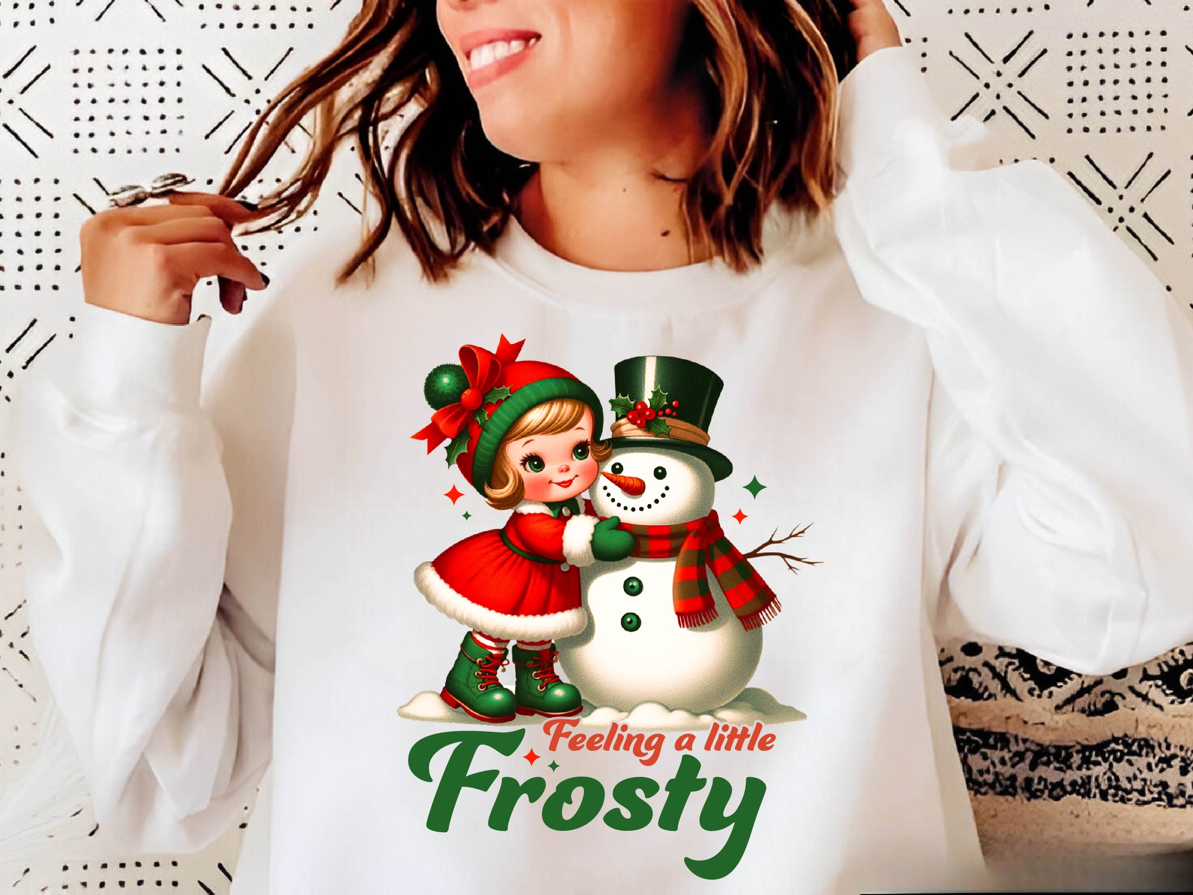 Vintage Christmas Frosty Snowman Clipart Bundle - CraftNest - Digital Crafting and Art