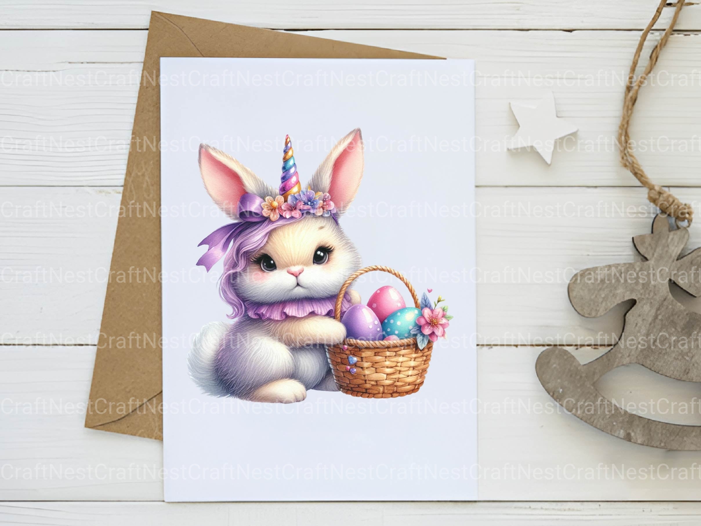 Unicorn Rabbit Clipart Bundle - CraftNest - Digital Crafting and Art