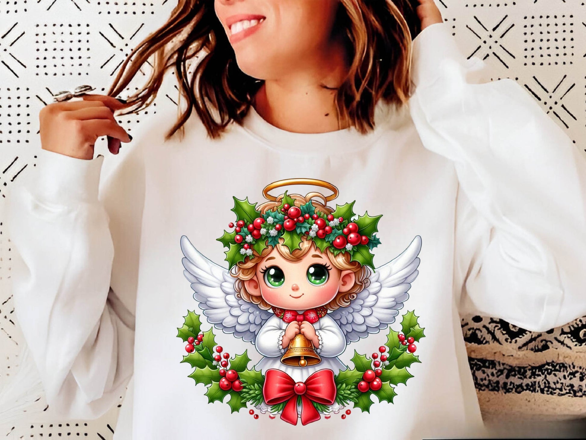 Christmas Cute Little Angel Clipart Bundle - CraftNest - Digital Crafting and Art