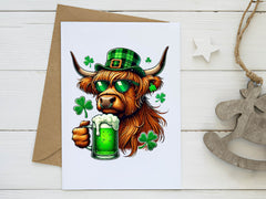 St Patricks Day Highland Cow Beer Clipart Bundle - CraftNest - Digital Crafting and Art