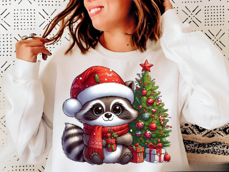 Christmas Raccoon Clipart Bundle 1 - CraftNest - Digital Crafting and Art