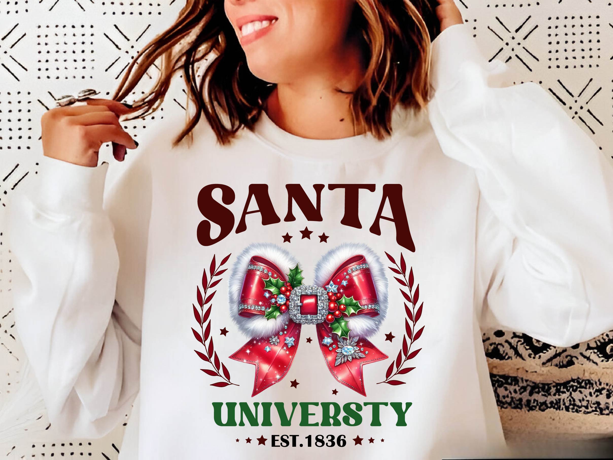 Santa University Merry Christmas Clipart Bundle - CraftNest - Digital Crafting and Art