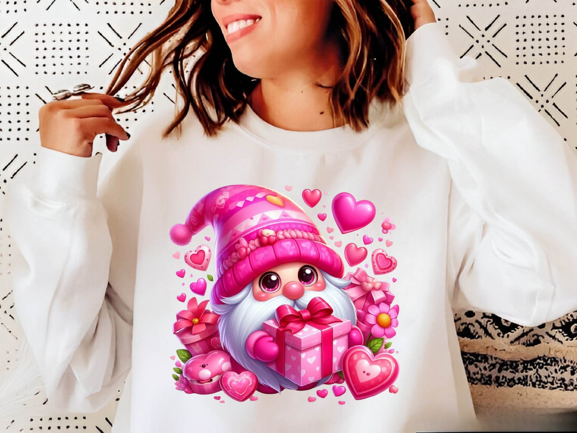 Pink Valentines Gnomes Clipart Bundle - CraftNest - Digital Crafting and Art