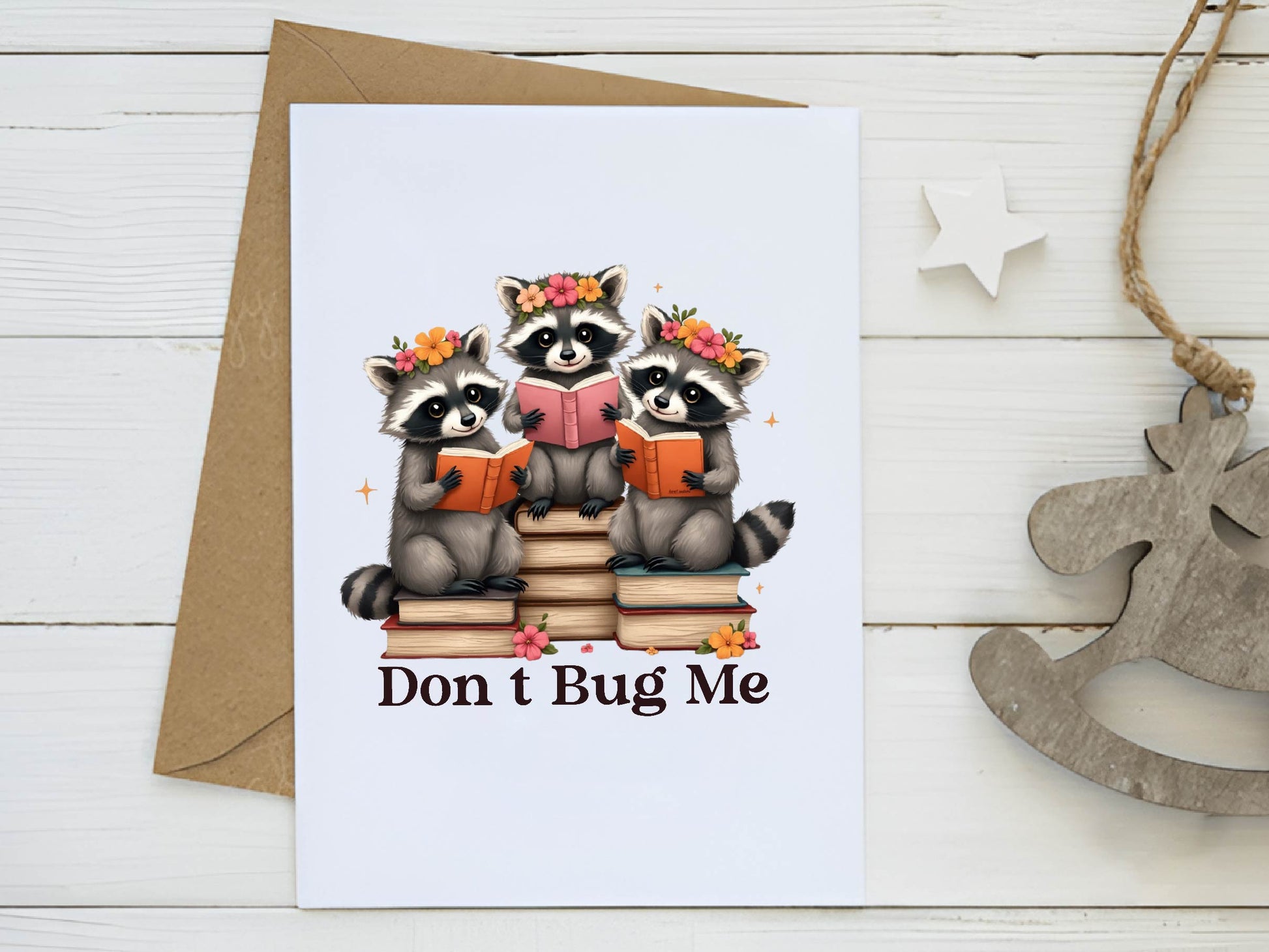 Don T Bug Me Funny Raccoon Bookish Clipart Bundle - CraftNest - Digital Crafting and Art